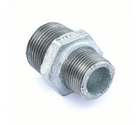 Mamelon fonte mâle / mâle réduit Ø 26/34 Ø 20/27 galvanisé CODITAL