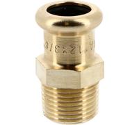 Mamelon intermédiaire laiton à sertir 8243G Ø28 fileté mâle 1" chauffage et sanitaire - THERMADOR 8243G2826