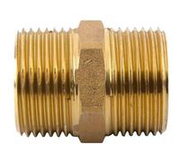 Mamelon laiton égal mâle mâle à visser Ø 1/2" - lot de 5