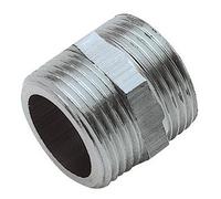 Mamelon laiton nickelé Double Mâle 12/17