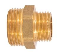 Mamelon laiton réduit mâle mâle à visser Ø 3/8" x 1/2" - lot de 5