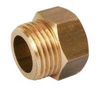 Mamelon mâle femelle égal laiton à visser 1 1/2" - 40/49 Pronorm, lot de 2