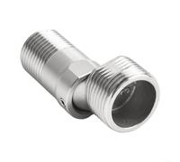Mamelon pour installation de vanne de douche pour robinet d'angle à pied incurvé réglable à 360 degrés (1 pièce)