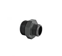 Mamelon PVC pression mâle 15x21 réduit mâle 12x17