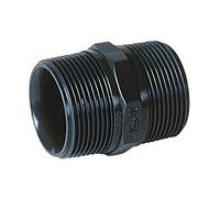 mamelon pvc pression - mâle / mâle - diamètre 40 mm - fileté - 33 x 42 - nicoll efd40