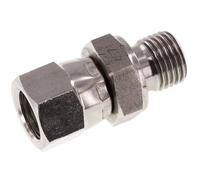 Mamelon réducteur JIC UNF 1/2''-20 Femelle x G1/4'' Mâle Ajustable Acier inoxydable 275bar (3863.75psi)