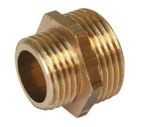 Mamelon réduit mâle laiton à visser 15/21 - 1/2" x 17/23 - 5/8" Pronorm, lot de 2