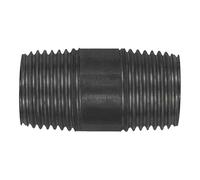 Mamelon tubulaire 23, AG/AG, acier noir, R 3, longueur 100 mm, pression de travail max. 50 bar, DIN EN 10241.