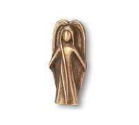 MaMeMi Ange Protecteur Bronze 4,5 cm - Handschmeichler Figurine Ange Gardien en Bronze Massif - Porte-Bonheur Spirituel avec Coffret Cadeau élégant