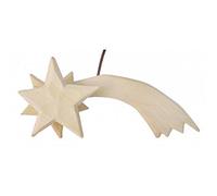 MaMeMi Étoile Lumineuse pour Crèche de Noël - Bois Massif 12 cm - Accessoire Électrifié avec Ampoule - Étoile de Bethléem Artisanale - Décoration & Accessoire de Crèche