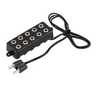 MaMeMi Plaque d’Éclairage 5 Voies pour Crèche - Multiprise Miniature pour Lumières de Noël, Villages ou Modélisme - Accessoire Crèche Sécurisé et Flexible