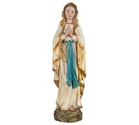 MaMeMi Statue de Madonna Lourdes en bois