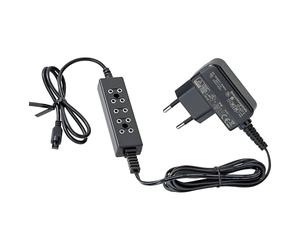 MaMeMi Transformateur pour éclairage de crèche, éclairage de modélisme, éclairage de maison de poupée avec emplacements de prise et rallonge de 1 m