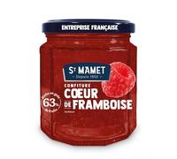 MAMET - Confiture Cœur de Framboise SAINT | Savoureuse et onctueuse | Parfaite pour le petit-déjeuner | le pot de 310g | LOT DE 3