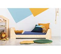 MAMI Lit pour enfant | Lit Montessori Leo | Matelas Smart (non inclus) hauteur enfant | Couleur bois naturel | Gravure personnalisée