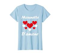 Mamie Amour Mounette d'amour chérie Surnom Maman Mounette T-Shirt, Femme, Bleu Céleste, 3XL