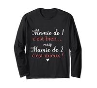 Mamie de 1 bien Mamie de 2 c'est mieux Annonce grossesse Manche Longue