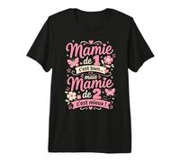 Mamie de 1 Bien Mamie de 2 C'est Mieux Annonce Grossesse T-Shirt Haut de Gamme