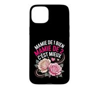 Mamie De 1 Bien Mamie De 2 Cest Mieux Coque pour iPhone 15 Plus