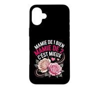 Mamie De 1 Bien Mamie De 2 Cest Mieux Coque pour iPhone 16 Plus