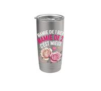 Mamie De 1 Bien Mamie De 2 Cest Mieux Gobelet isotherme en acier inoxydable double paroi