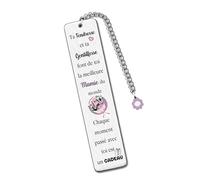 Mamie Marque-Pages Fête Des Mères Cadeaux Fleur Meilleure Grand-mère Petits-enfants Amour Pour Toujours Noël D'Anniversaire Merci Retraite Apprécier Souvenirs Action de Grâce Femmes Livre Accessoire