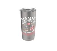 Mamie Ne Gronde Pas Elle Regarde Ça Suffit Gobelet isotherme en acier inoxydable double paroi