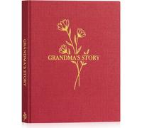 Mamie Raconte Moi Ton Histoire,Grand-Mère Livre D'histoire De La Vie Avec 260+ Questions,Journal Intime Mémé Grandma Life Story Souvenirs,Fête Des Mères Anniversaire Cadeau,Rouge,Anglais