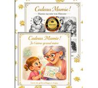 Mamie raconte ton histoire Cadeau grand-mère livre de gribouillages par ta petite-fille 1 2 3 ans: Je t'aime GRAND FORMAT