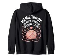 Mamie Tricot Une Maille A Lendroit Un Calin A Lenvers Sweat à Capuche
