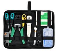 MAMIELIZ Testeur de Network Réseau Câble Kit, Ensemble d’Outils de Réseau avec Testeur rj45 de Câble Pour Sertir les Connecteurs RJ11 RJ45 Cat5, Approprié au Bricolage, au Ménage, à l'Usine