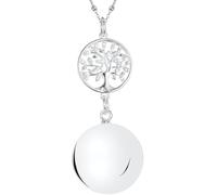 MAMIJUX Appel anges arbre vie maman idée cadeau grossesse collier femme rappel des anges chaîne acier, TU, Acier inoxydable, Sans objet