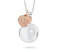 MAMIJUX Appel anges coeur or rose pieds maman idée cadeau grossesse collier femme rappel des anges chaîne acier