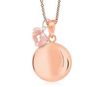 MAMIJUX Engelsrufer Pieds Idée Cadeau pour Mère Grossesse Collier pour Femme Engelsrufer Chaîne en Acier, TU, Laiton, Sans Pierre Précieuse