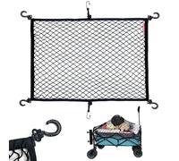ISIU - Filet de Chargement pour Chariot Utilitaire Pliable, Chariot de Jardin, Chariot de Plage, en Nylon Robuste avec Sac de Rangement, 96,5 x 81,3 cm