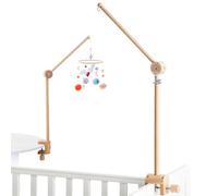 Mamimami Home Support Mobile en Bois pour lit Bébé, Version Améliorée, Pivotant à 360°, Deux Méthodes D'installation, Pour Suspendre des Carillons éoliens, Clochettes de lit, Jouets pour lit bébé
