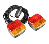 MAMIZO Feux Remorque Magnétiques Installation 7M Câble 7 Broches 12V Feu Arrière de Remorque avec Marque de Test E pour Voitures Camions Caravanes Bateaux Camionnettes Feux Arrière d'éclairage