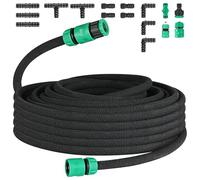 MAMIZO Tuyau d'arrosage, micro-poreux de Gardena pour Irrigation Goutte à Goutte pour Arrosage, Jardins, Pelouses, Terrasses, Flexible Irrigation Kit (30m)