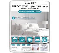 Mamjack - Protège Matelas 140 x 190 cm - Imperméable et Résistant - Alese 140 x190 cm - Protection Optimale et Respirante (140 x 190 cm)