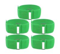 MAMJENNI Bandes de Course à Trois Pattes pour Enfants et Adultes, Attaches élastiques réglables pour Les Jeux de Sports de Plein air, Pique-Nique en Famille, activités de fête de (Verte)