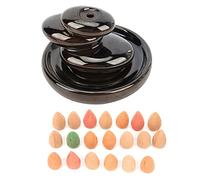 MAMJENNI Brûleurs d'encens à reflux faits à la main, porte-encens facile à nettoyer avec 20 cônes gratuits pour cadeau de décoration artisanal