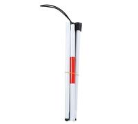 MAMJENNI Canne de marche en alliage d'aluminium durable pour personnes âgées avec bande de sécurité réfléchissante, poignée antidérapante, pointe rotative résistante à l'usure, sangle élastique