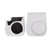 MAMJENNI Étui de transport instantané en cuir PU avec bandoulière compatible avec Fuji Mini 11 (Blanc)