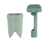 MAMJENNI Évideur pour poivrons et piments, outil d'épluchage 2 en 1, matériau ABS, gadget de cuisine facile à utiliser, taille compacte pour le rangement (Verte)