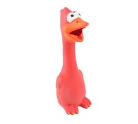 MAMJENNI Jouet pour Chien en Forme de Poulet Qui crie, Jouet interactif résistant aux morsures et aux Sons, pour Chiens de Petite, Moyenne et Grande Taille (Rouge)