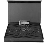 MAMJENNI Kit d'accessoires de vélo de montagne pour MAMJENNI, alliage de titane TC4, couvercle de tige, vis de frein à disque, support de bouteille d'eau, bouchons de valve, (Noire)