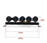 MAMJENNI Kit de Barre Lumineuse LED pour Voitures RC, échelle 1/10, Installation Facile, Fonction stroboscopique, Simulation réaliste, pour modèles Traxxas -4, SCX10, D90, KM2 (Type A-5 pièces