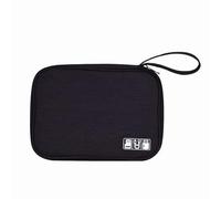 MAMJENNI Mallette de Rangement de câble de Voyage, Sac de Voyage Multifonctionnel étanche pour appareils électroniques Portables, pour câble de données, écouteurs, Batterie Externe (Noire)