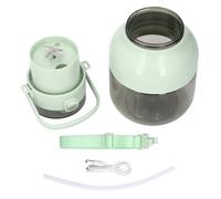 MAMJENNI Mélangeur portable 70W USB rechargeable 4 lames Capacité 1L Presse-agrumes portable avec bandoulière