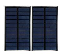 MAMJENNI Panneau solaire, mini cellule solaire pour projets de bricolage, petit chargeur de batterie CC pour écrans de jouets solaires, revêtement en résine haute efficacité